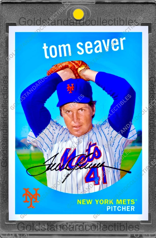 Tom Seaver RARE TOPPS INVESTMENT CARD SSP METS HALL OF FAME MVP MINT - Image 2 of 2