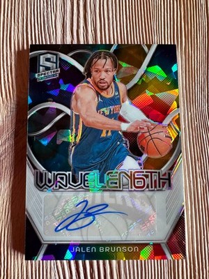 Jalen Brunson MVP Wavelength Autograph 24/35 Panini Spectra New York Knicks NBA