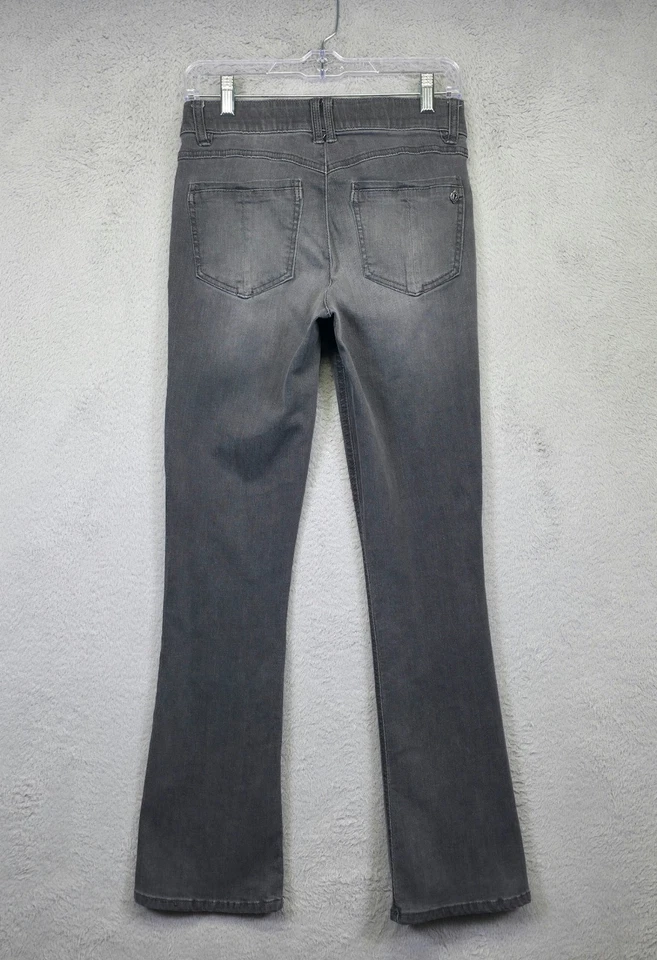 Democracy Jeans Womens 4 Gray Bootcut Leg Mid Rise Absolution Y2K Denim Stretch - Image 2 of 4