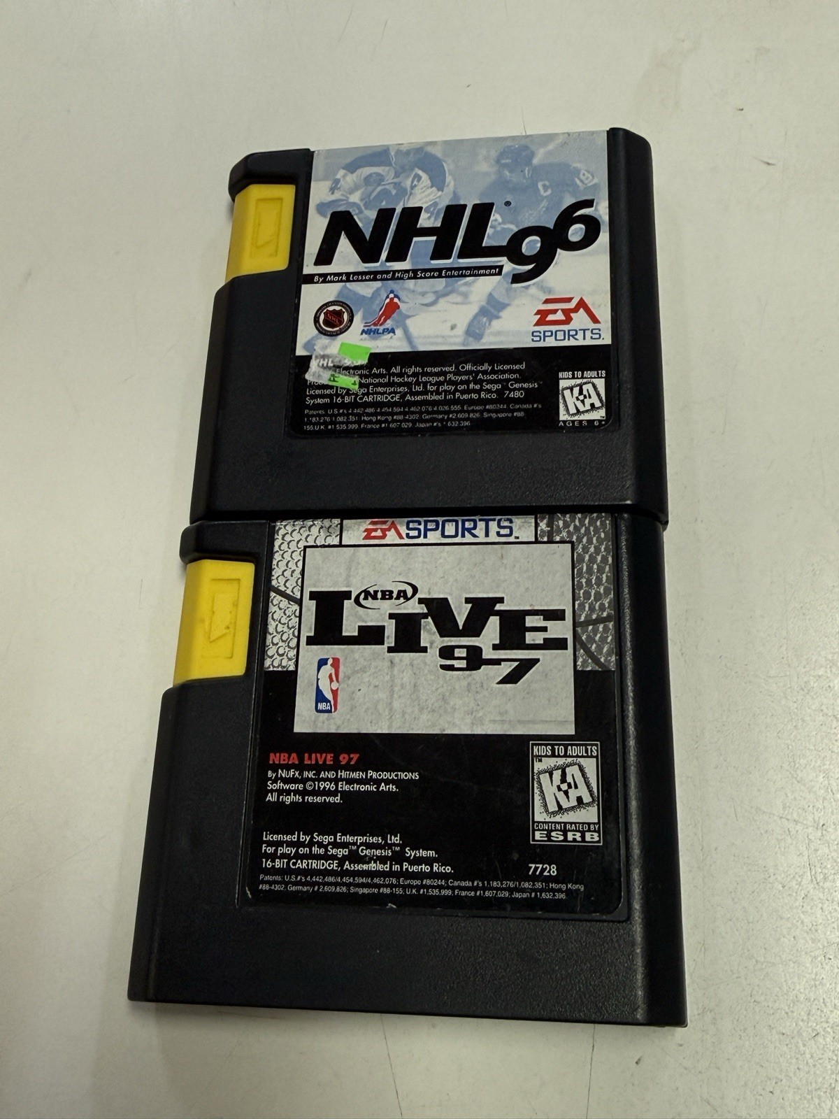 Sega Genesis Sports Games Lot of 6 NFL NBA NHL Shaq Fu Carts only | eBay
