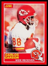 Carlos Carson, 1989 Score, #168, Kansas City Chiefs