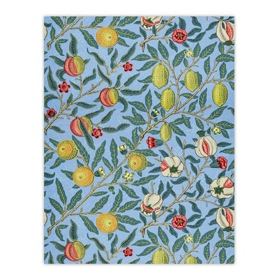 Vier Früchte lebendiges Muster Vintage gerahmter Wandkunstdruck William Morris