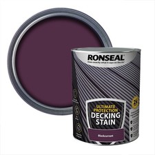 Ronseal Ultimate Protection Decking Stain Blackcurrant 5L Garden Wood Paint