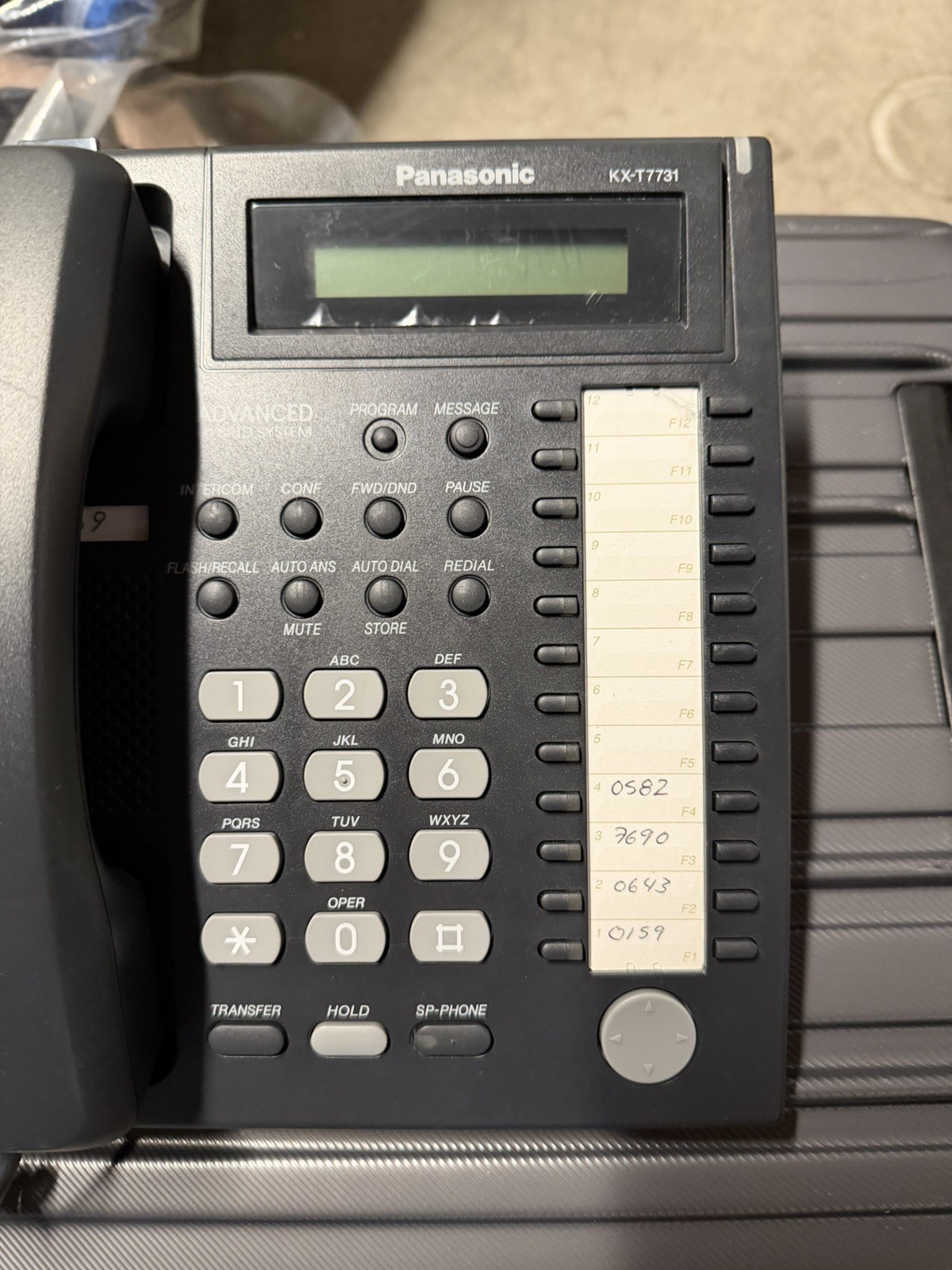 Panasonic KX-T7731-B Proprietary Display Telephone Advanced Hybrid System