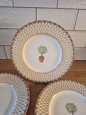 TESCO LEMON TREE SALAD PLATES X 4 21cm