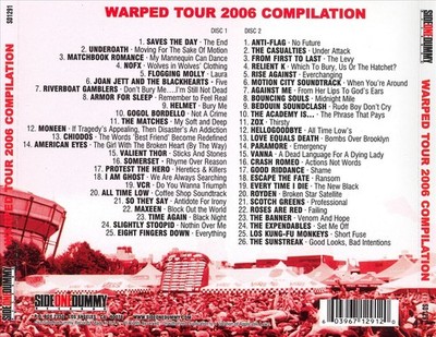 Warped Tour: 2006 Compilation by Various Artists (CD, Jun-2006, 2