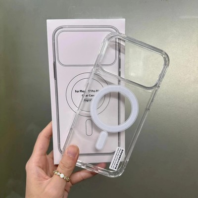 Crystal Clear Magnetic Case für iPhone 17 Pro Max Case Hülle Kompatibel MagSafe