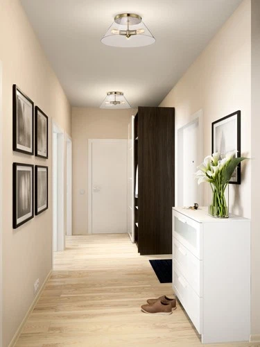 Nuvo Lighting 60/7420 Dover 3 Light 20"W Flush Mount Ceiling - White / Vintage - Picture 2 of 10