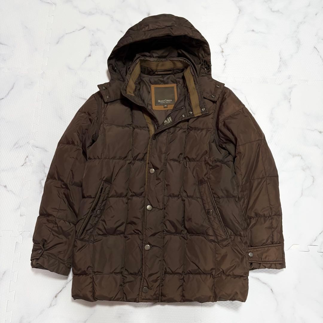 Henry Cotton's Brown Down Jacket M - Lightweight … - image 2