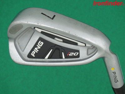 Ping i20 Single 7 Iron Steel CFS Stiff Shaft  Mens Right Handed Yellow Dot