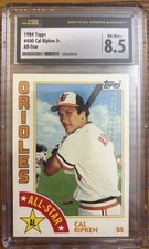 1984 Topps #400 Cal Ripken Jr. CSG 8.5 All-Star Baltimore Orioles HOF