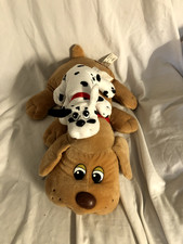 Hasbro Pound Puppy Plush Tan Brown 18 Soft Dog Floppy Ears 2019, plus friend