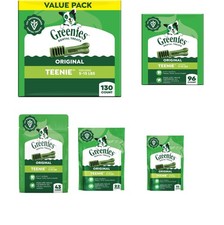 Greenies Dental Dog Treats Teenie Size Original Flavor 130 Count 36oz