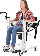 Electric Patient Lift Transfer Chair Foldable Patient Lift Wheelchair 330 LBS