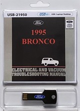 1995 Bronco Electrical Vacuum Trouble-shooting Manual Evtm Usb
