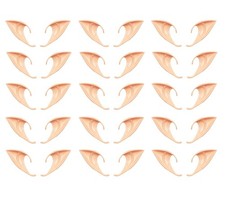 15 Pairs Cosplay Fairy Pixie Elf Ears, Soft Ears for Party Dress Up, Medium