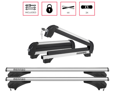 DACHTRÄGER SET + SKITRÄGER FÜR SEAT LEON 3 X-PERIENCE ST HANDLAUF 15-20