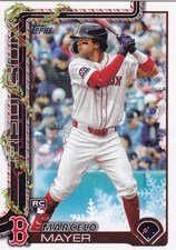 MARCELO MAYER TOPPS HOLIDAY ROOKIE CARD RC BOSTON RED SOX #H35 2025 25