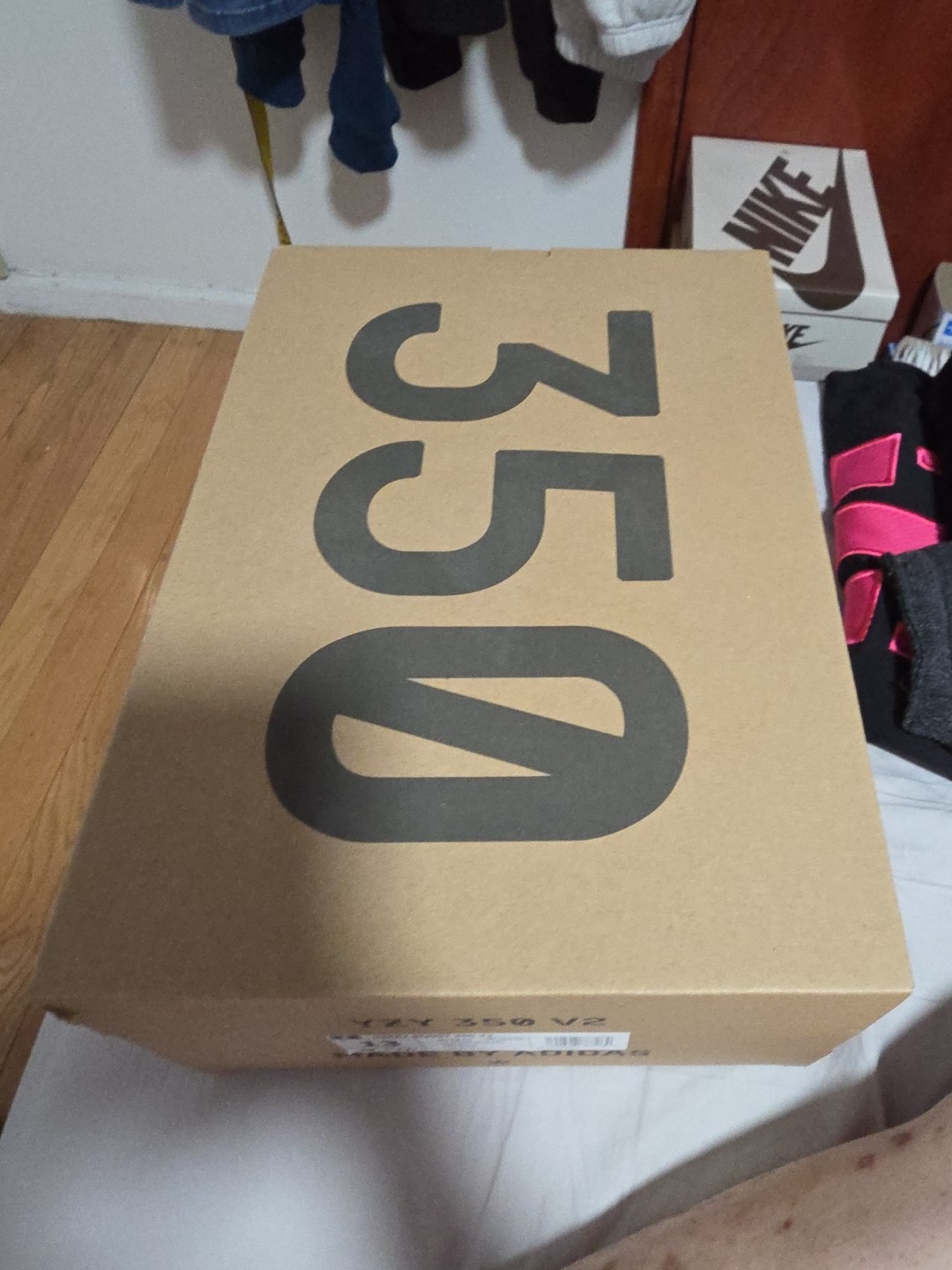 adidas Yeezy Boost 350 V2 Core Black Red Stripe Size 13 BY9612 thumbnail 4