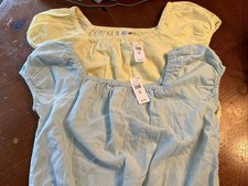 NWT Pair Of Gap Kids Cropped Summer Shirts XL 12-14