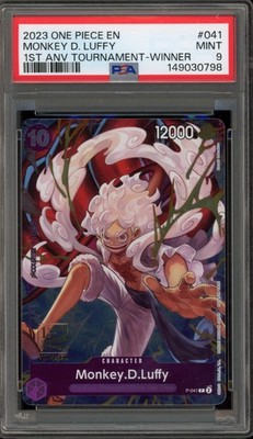 One Piece CCG Monkey.D.Luffy 1st Anniversary Tournament Winner P
