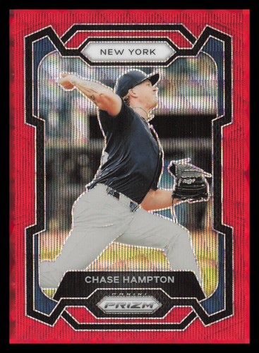 2024 Panini Prizm Prizms Ruby Wave #146 Chase Hampton - Picture 1 of 2
