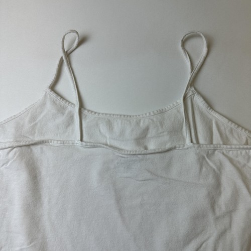 Camiseta sin mangas Time And Tru para mujer XL blanca camisola sin mangas correa de espagueti cami - Imagen 9 de 9