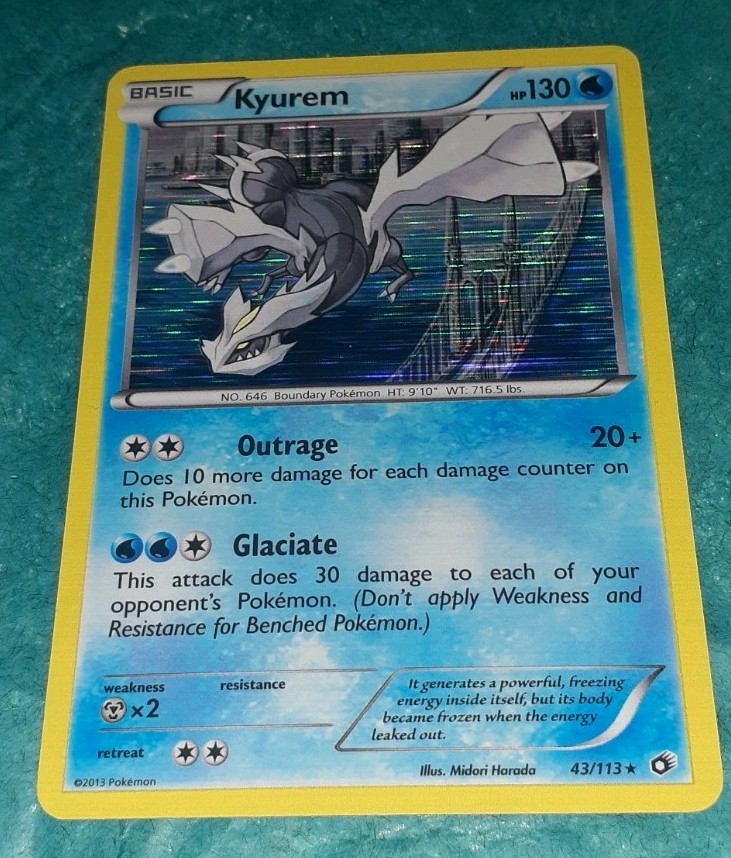 Kyurem 43/113 HOLO RARE Pokemon BW Legendary Treasures NM 2013 TCG