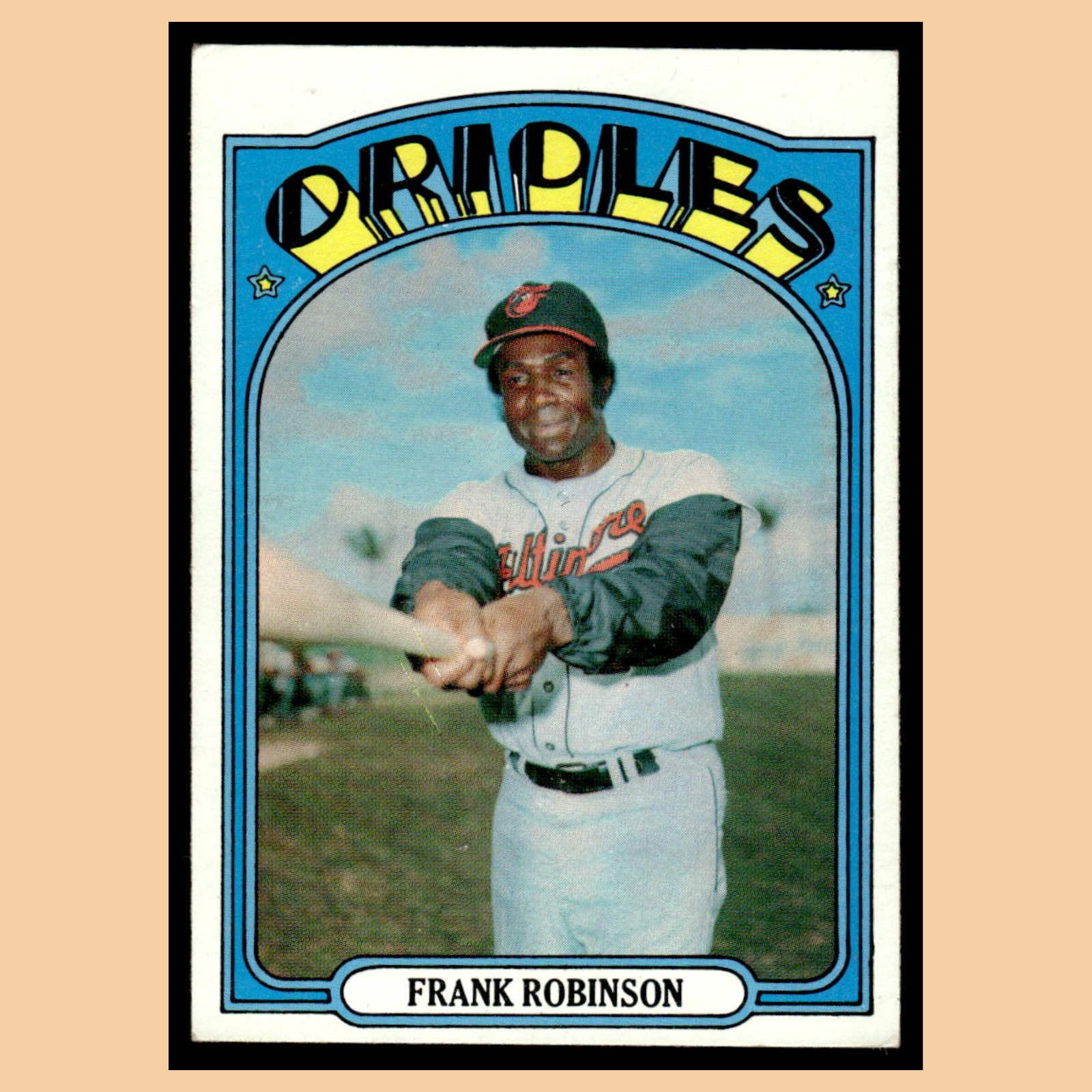 Frank Robinson #100 1972 Topps Baltimore Orioles Baseball Card MLB NM