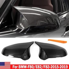 Pair For Bmw 15-19 F80 M3 F82 F83 M4 Real Carbon Fiber Rearview Mirror Cover Cap Pair For Bmw 15-19 F80 M3 F82 F83 M4 Real Carbon Fiber Rearview Mirror Cover Cap