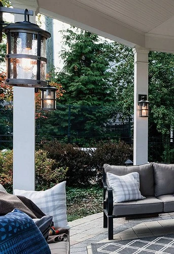 Hinkley Lakehouse 14 1/2" High Aged Zinc Outdoor Wall Light - Picture 8 of 10