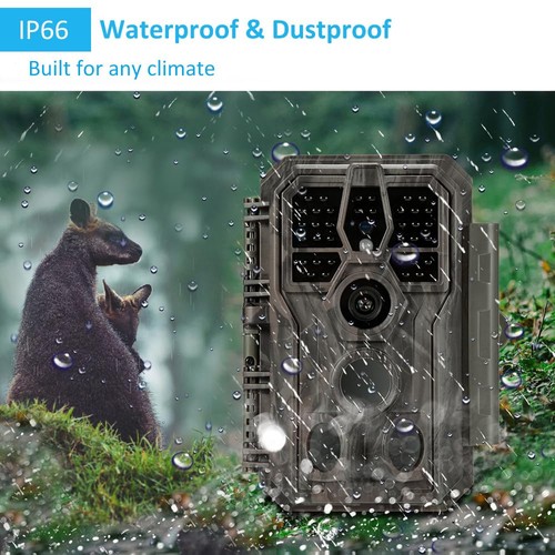 GardePro A60 Trail Camera (Non-Cellular, Non-WiFi), True 4K Video, 0.1s Trigger, 100ft No-Glow Night Vision, Motion Activated Wildlife Camera - View #2