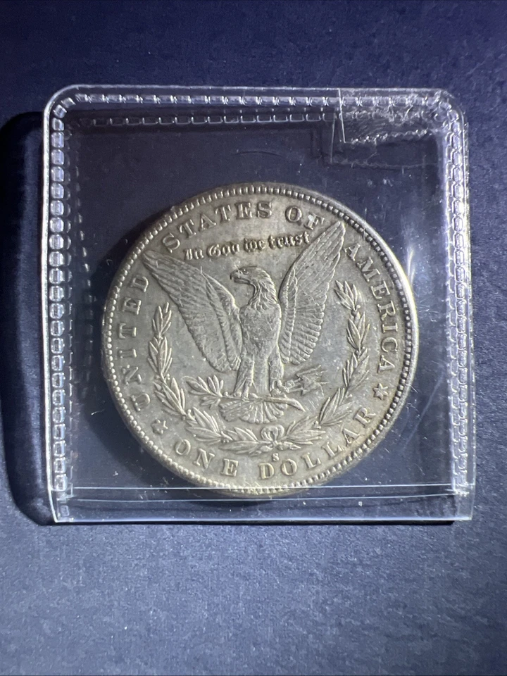 Moneda de dólar de plata Morgan 1889-S, gema fresca brillante BU++ mejor fecha Foto 2 de 2