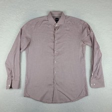 BOSS Dress Shirt Mens Large / 16  Dark Red Sl...