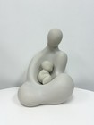 LADO MOTHER & CHILD WHITE STONE? 2 PC SCULPTURE FROM ART de LUXE STUDIO NEW YORK