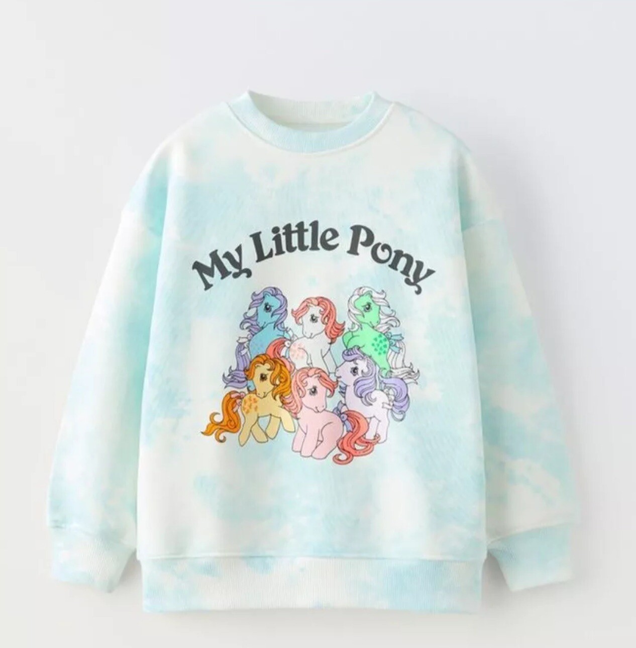 Felpa Zara My little pony tie dye azzurro taglia 13 14 anni nuova