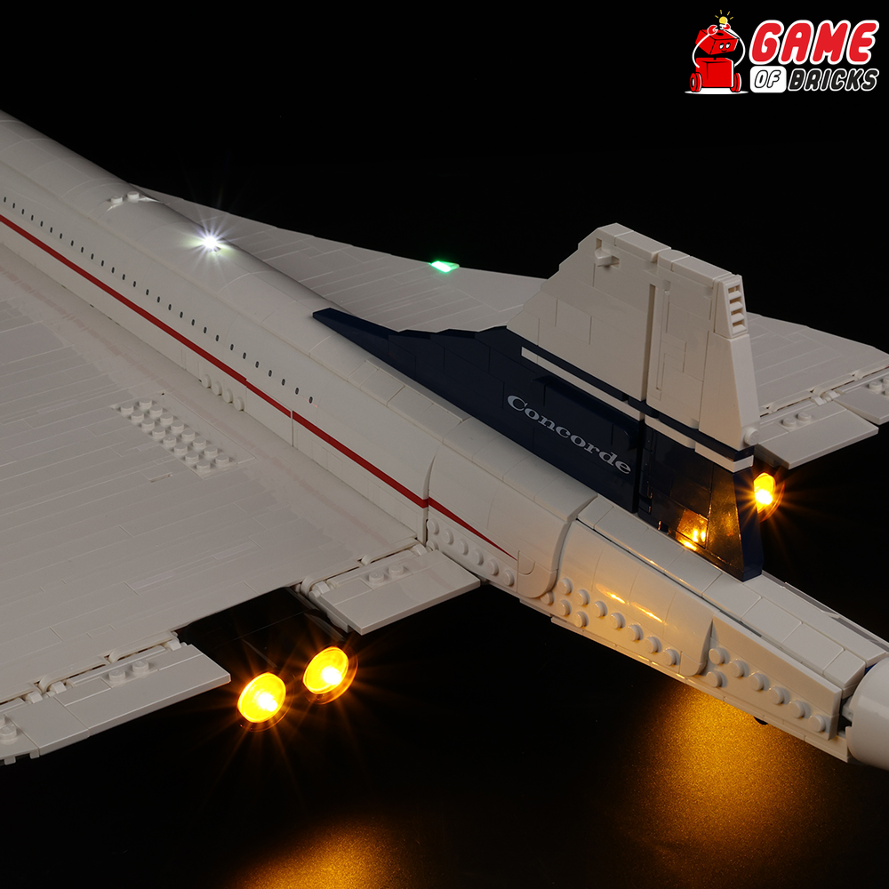 LED Light Kit for Concorde - Compatible with LEGO® 10318 (Remote ...