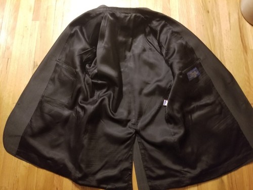 CIRCLE S Mens 42R Black Western 2 Pc Suit Coat & 33 X 29.75" Pants Polyester USA - Picture 9 of 23