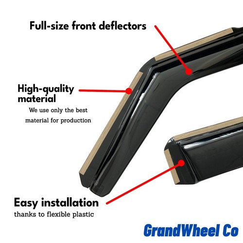 Rain Guards Vent Visors Shade for 2015-2020 Ford F-150 SuperCab - Picture 7 of 9