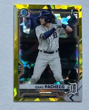 2021 Bowman Chrome Sapphire Yellow Refractors #BDC46 Izaac Pacheco /99 RC#X4495