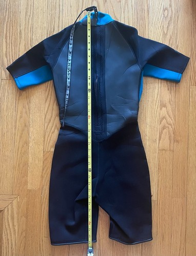 O'Neil Teal Black Half Shorty Wetsuit Juniors Size 8 - Picture 4 of 5