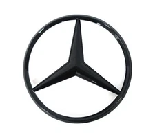For W212 SEDAN Mercedes AMG E350 GLOSS BLACK Star Emblem Rear Trunk Lid Badge/