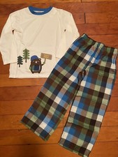 Gymboree Bearly Awake Winter Pajamas PJs Set Loose Fit Boys S 5/6 NEW NWT