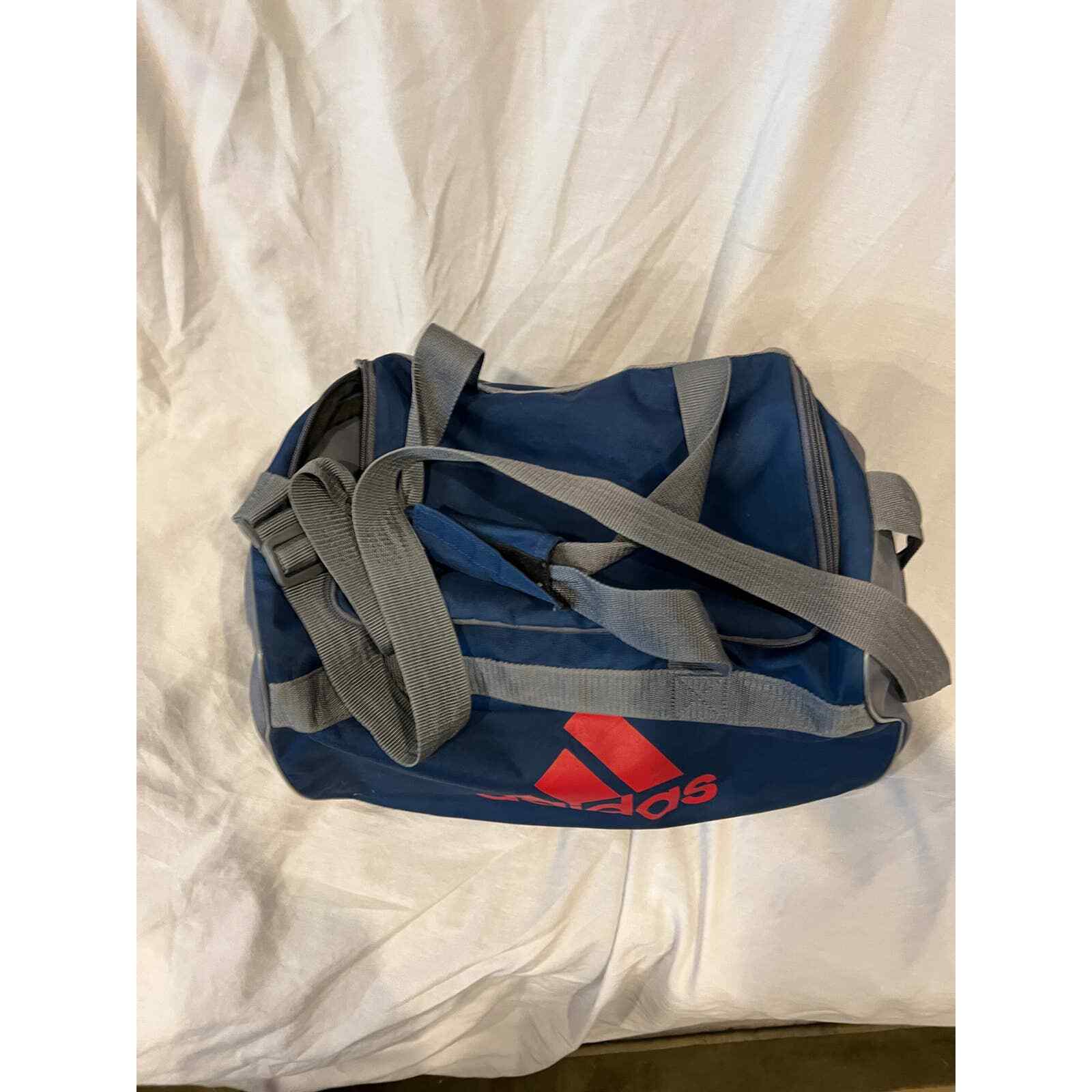 Adidas Blue Orange Gym Duffel Bag Gem