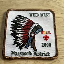 Vintage 2000 BSA Wild West Fall  Massasoit District Patch