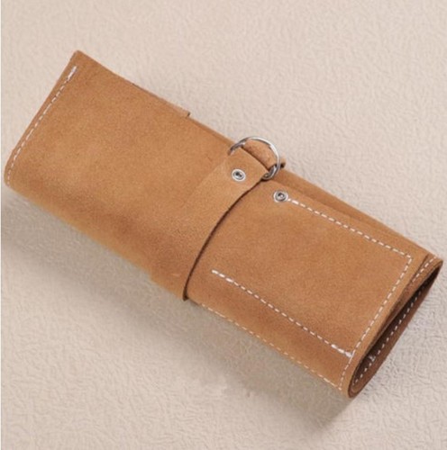 Japanese Ikebana Flower Arrangement Tools Leather Case Scissors Roll Bonsai Bag - Picture 3 of 4