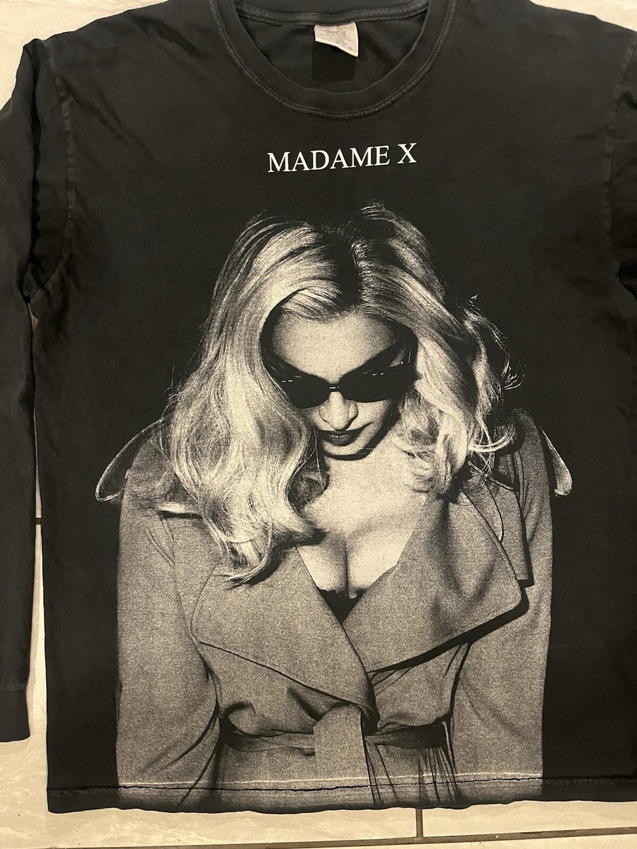 【新品】Madonna Madame X Tour Tシャツ XL MADONNA MADAME X TOUR T-shirt Black Size Large Long sleeve