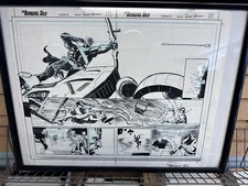 Avengers: Solo #4 Roger Robinson Original Splash Panel Art Hawkeye ONE OF ONE