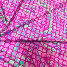 Spandex Fabric Purple Marble Scales Print 4 way Stretch by the yard for Swimwear