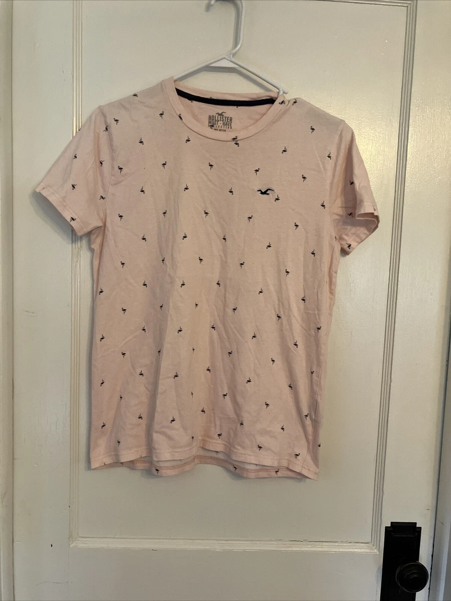 Hollister flamingo sales shirt